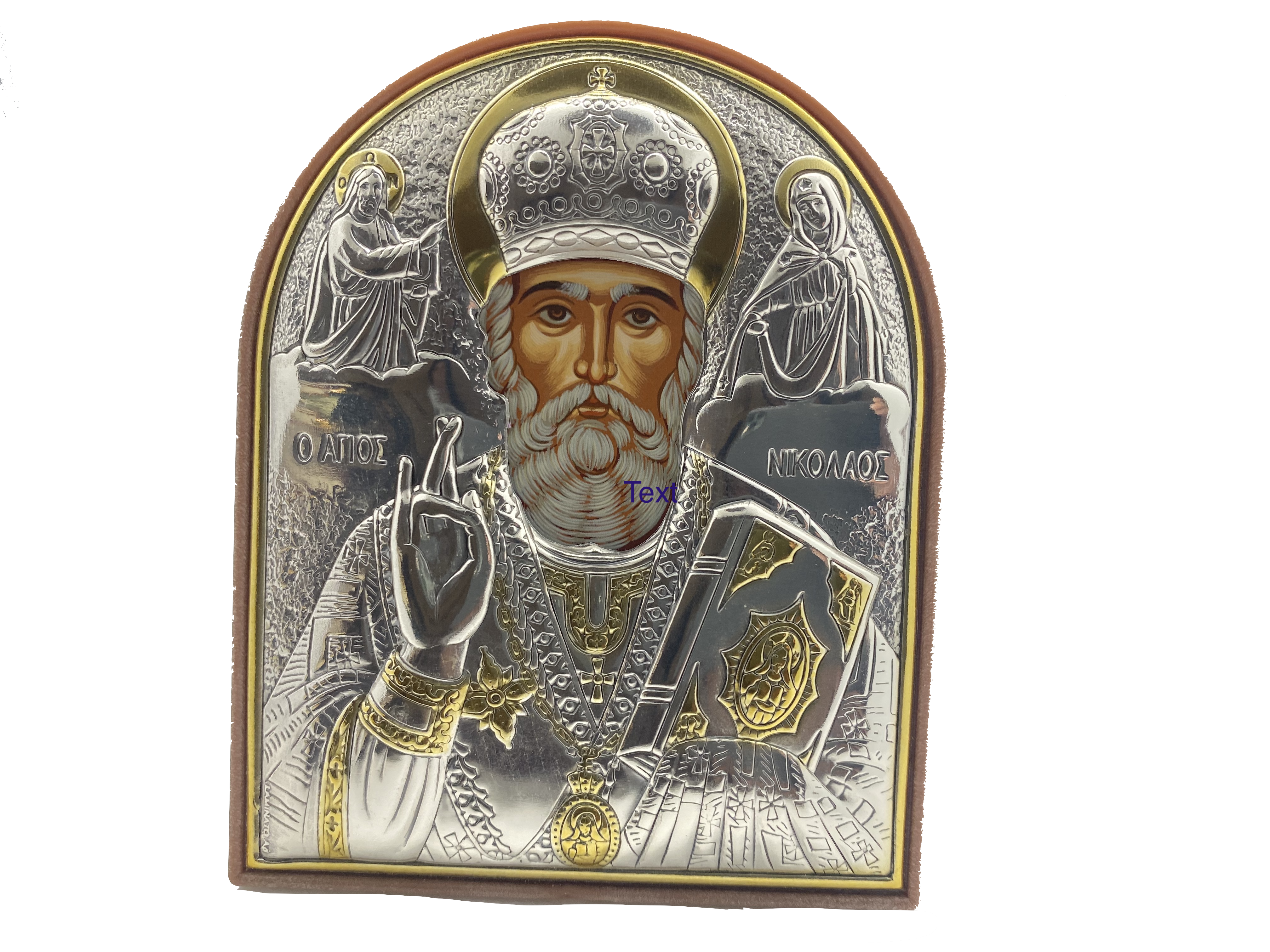 St. Nikolas Icon - Silver medium